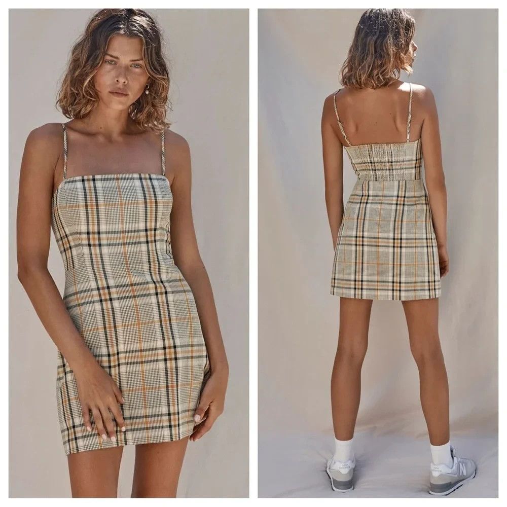 Wilfred Aritzia New Classic Mini Dress Plaid 4 Gossip Girl 90s Prep School